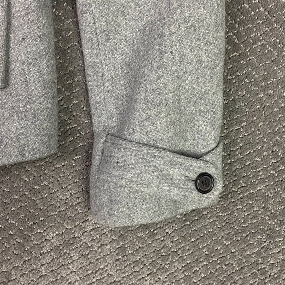 J. CREW Stadium Cloth Nello Gori Peacoat Women's 6 Gray Sasha Wool Blend - Picture 3 of 14